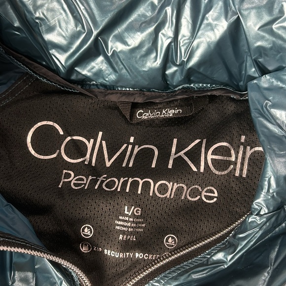 NWT Calvin Klein Performance Nylon Hooded Hoodie Jacket - Sz L - Picture 8 of 10